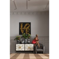Tableau décoratif Love Butterfly 90x90cm