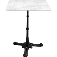 Table bistrot Kaffeehaus Square blanc 60x60cm