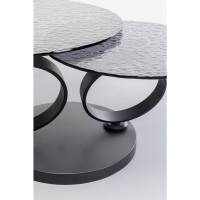 Tavolino da caffe Beverly Bubble nero 133x80cm