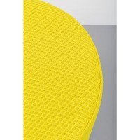 Tabouret Jody jaune - Mesh noir Ø35cm