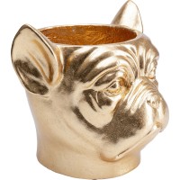 Deco Planter Bulldog Gold