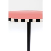 Side Table Domero Checkers Red Ø40cm