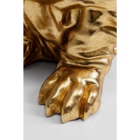 Figura decorativa Coiffed Dog oro 52cm