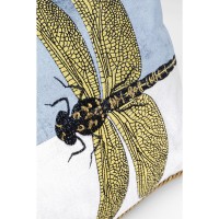 Cuscino Glitter Dragonfly bianco 50x30cm