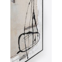 Framed Picture Dust Grey 100x100cm