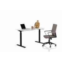 Schreibtisch Office Smart Schwarz Weiß 160x80