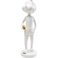 Deko Figur Ball Girl Weiß 41cm