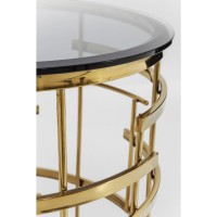Table d appoint Jupiter doré Ø55cm