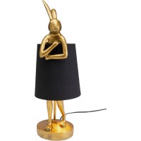 Lampada da tavolo Animal Rabbit oro/nero 50cm