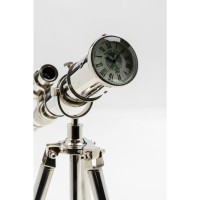 Objet décoratif Telescope argenté Clock 49cm