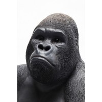 Figura decorativa Monkey Gorilla Side Medium nero