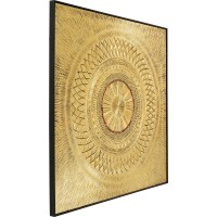 Cornice decorativa Art Geometric Circle oro 120x12