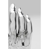 Oggetto decorativo Mano Diamond Ring argento 35cm