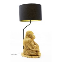 Lampe de table Animal Monkey Gorilla Or