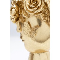 Vaso decorativo Flowercrown oro 20cm