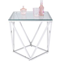 Side Table Cristallo Silver 50x50cm
