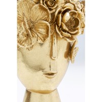 Vase décoratif Flowercrown doré 20cm
