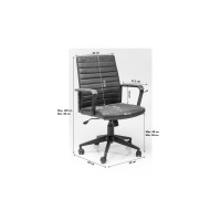 Chaise de bureau pivotante Labora marron