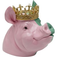 Figurine décorative Crowned Pig 28cm