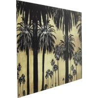 Tableau en verre Metallic Palms 180x120cm