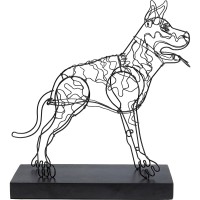 Oggetto decorativo Wire Attack Dog 36cm