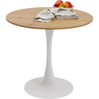Tisch Schickeria Eichenoptik Weiß Ø80cm