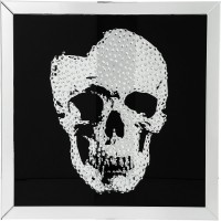 Image Frame Mirror Skull 100x100cm