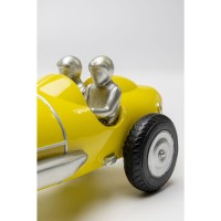 Oggetto decorativo Racing Car giallo 9cm