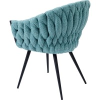 Chair with Armrest Knot Bluegreen