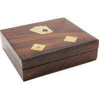 Deco Card Box Gamble Wood (7/part)