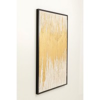 Quadro incorniciato Abstract bianco 80x120cm