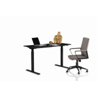Desk Office Smart Black Black 140x70