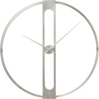 Orologio da parete Clip argento Ø60cm