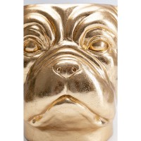 Cachepot décoratif Bulldog doré