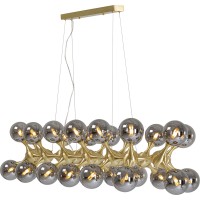 Pendant Lamp Atomic Balls Brass 140cm