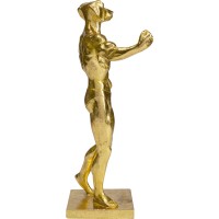 Decoration Object Muscle Dog Gold