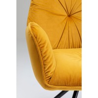 Chair with Armrest Mila Yellow