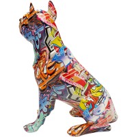 Deko Figur Graffiti Dog 41cm