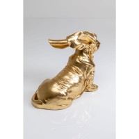 Deco Figurine Coiffed Dog Gold 52cm