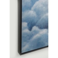 Framed Picture Cloud Boat 60x120cm