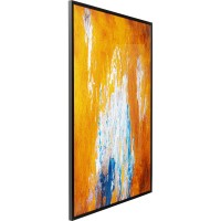 Tableau encadré Artistas orange 120x180cm