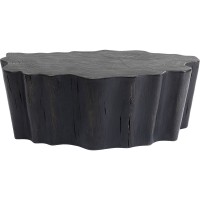 Tavolino da caffè Tree Stump nero 119x68cm