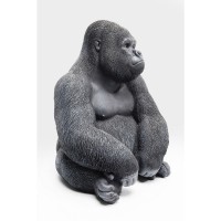 Figura decorativa Monkey Gorilla Side Medium nero