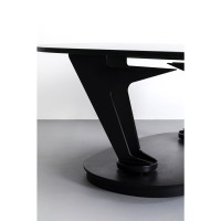 Tavolino da caffè Franklin nero 150x58cm