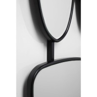 Specchio da parete Nastro nero 80x114cm