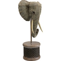 Deco Oggetto Elefante Testa Perle 76