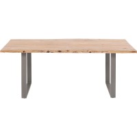 Table Harmony acier brut 180x90cm