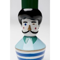 Candle Holder Monsieur Mustache 16cm