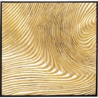 Quadro decorativo Wave oro (2/Set)