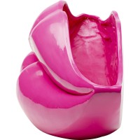 Deko Vase Lips Pink 28cm